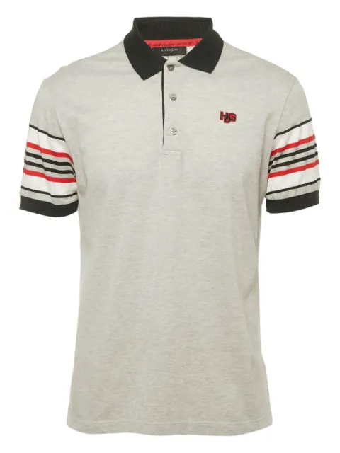 Givenchy Pre-Owned Poloshirt met gestreepte mouwen