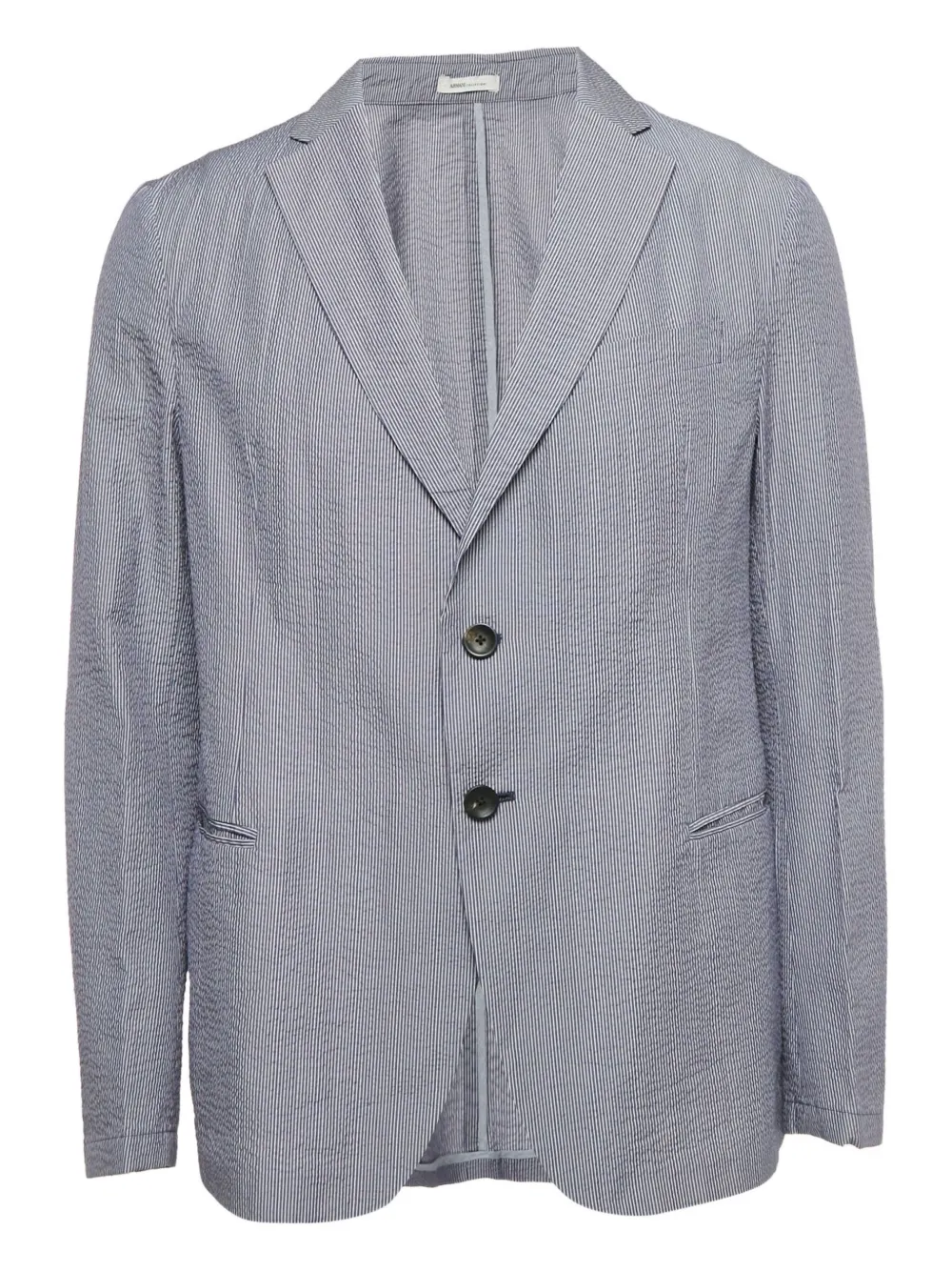 Armani Vintage Blazer a righe - Blu