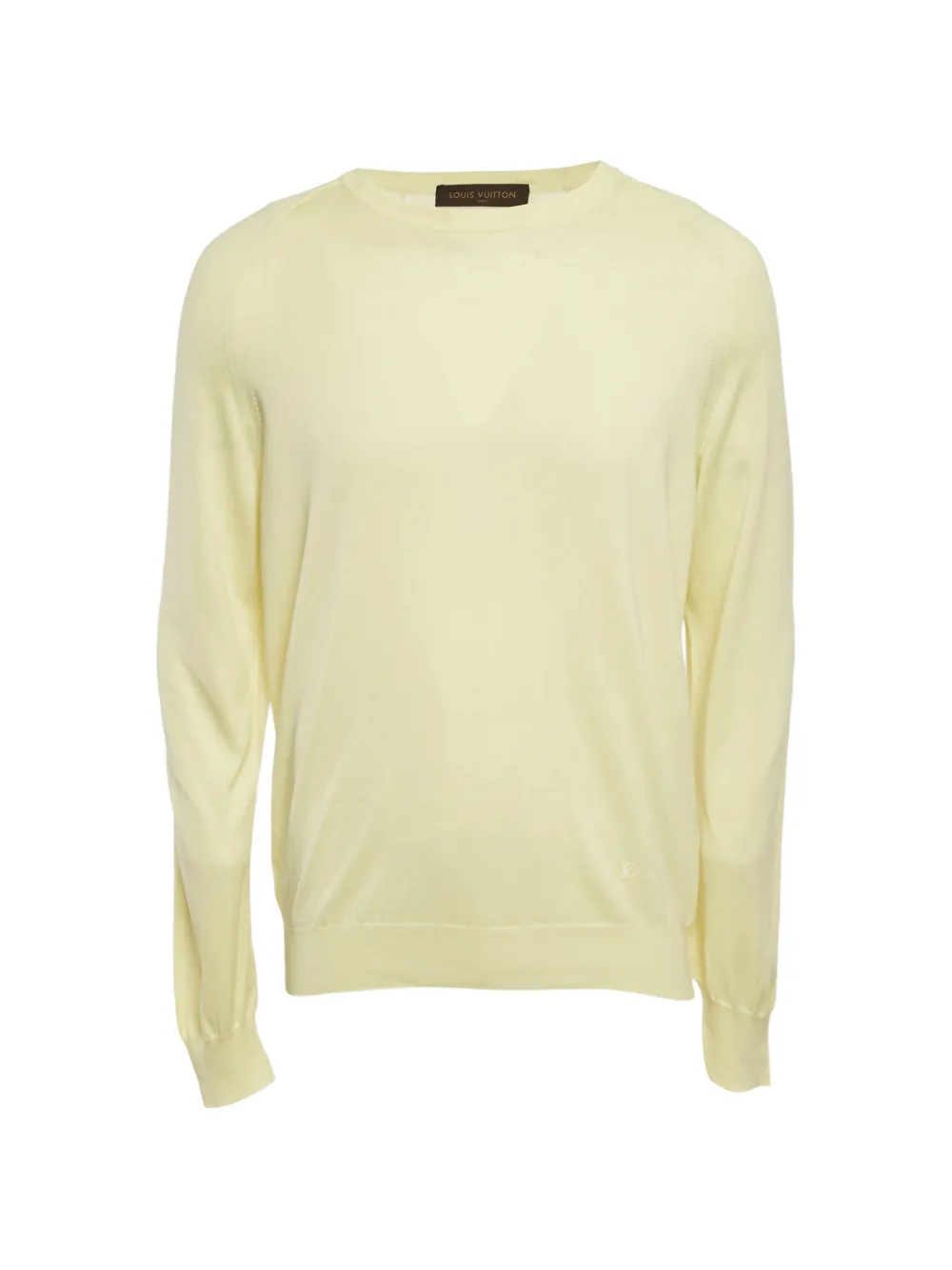 Louis Vuitton Pre-Owned top con cuello redondo | amarillo | Image 1