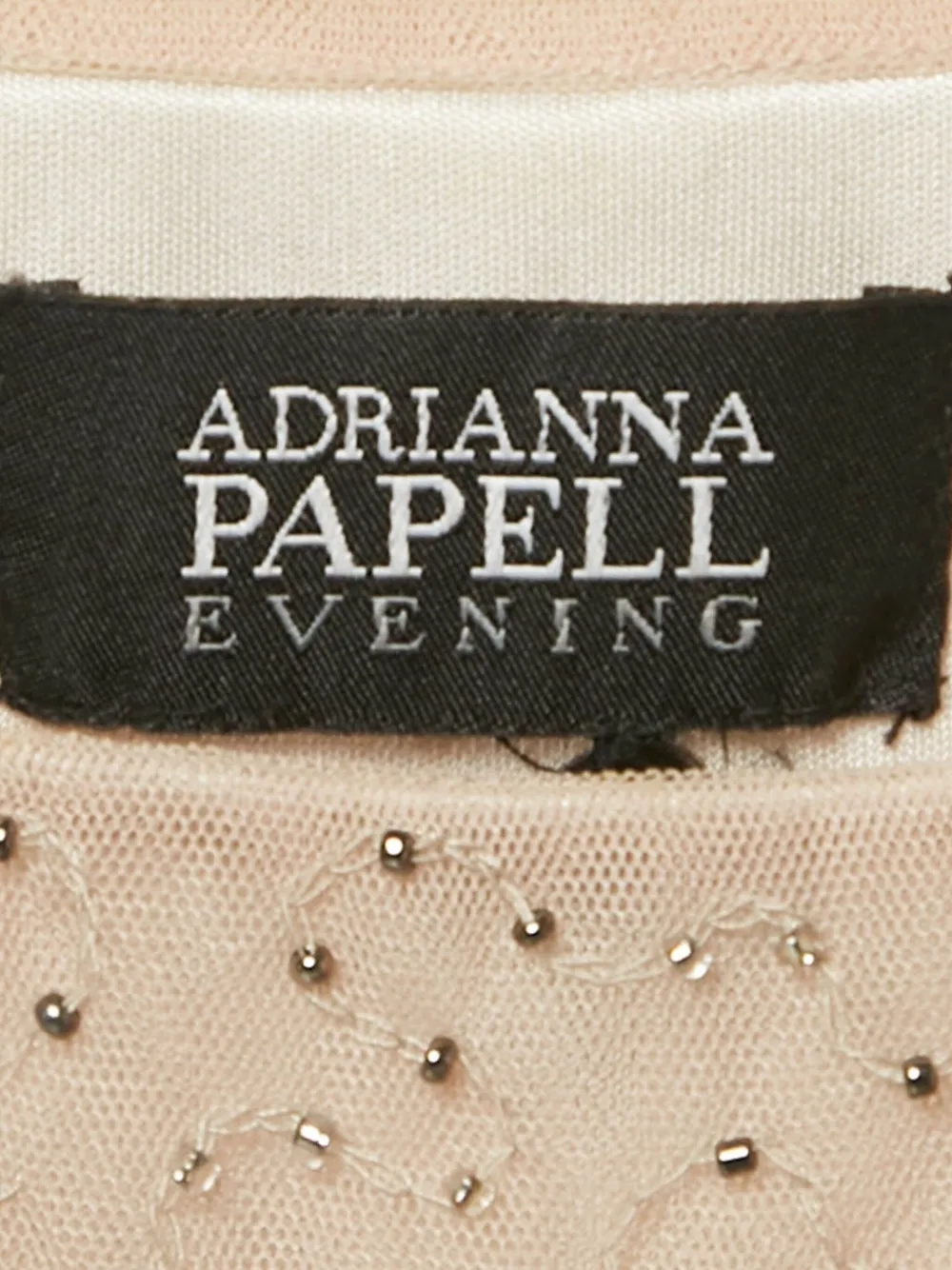 ADRIANNA PAPELL Gelaagde midi-jurk met kralen - Beige