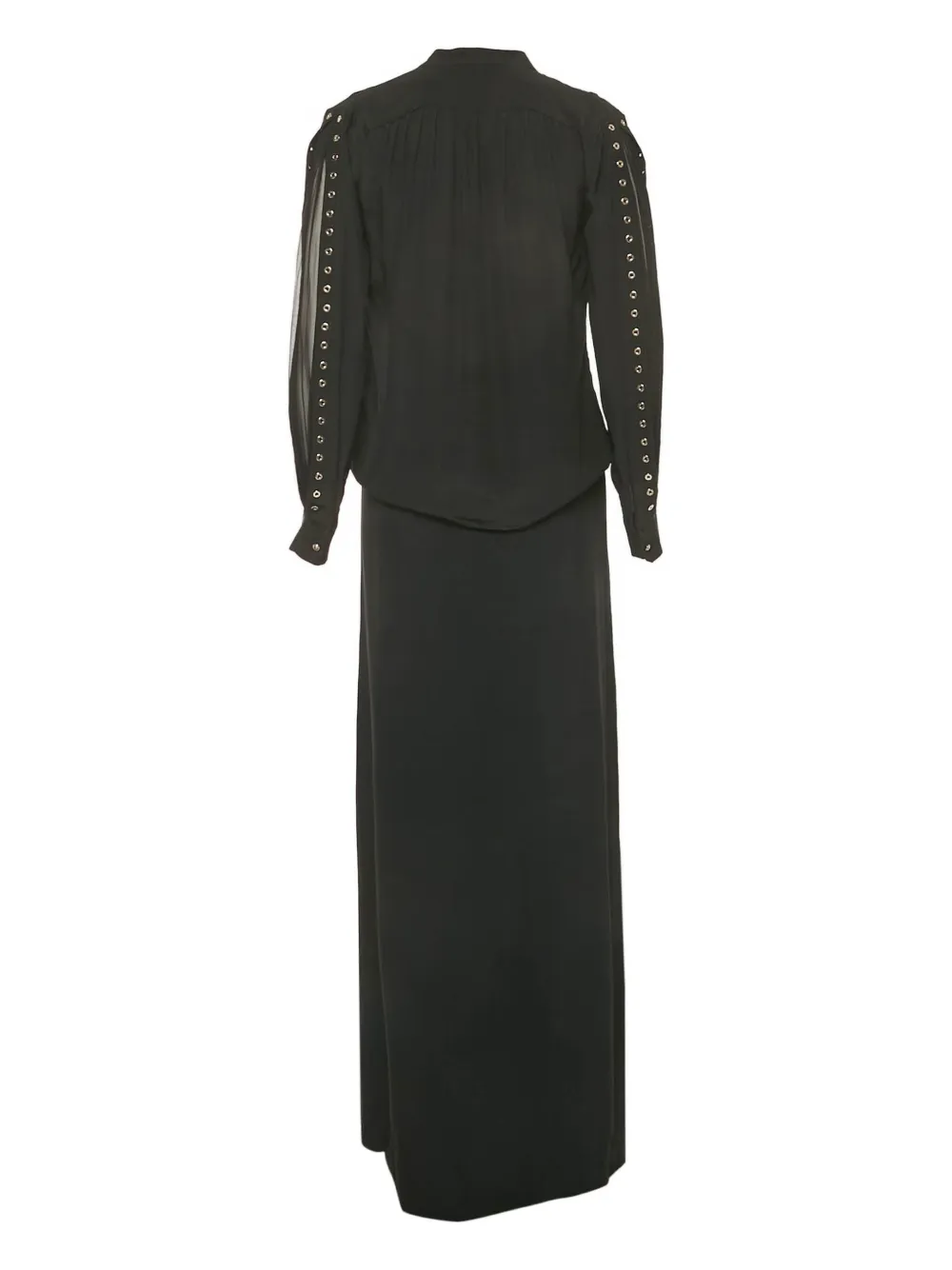 ROBERTO CAVALLI Pre-owned Eyelet-detail Silk Suit In Black