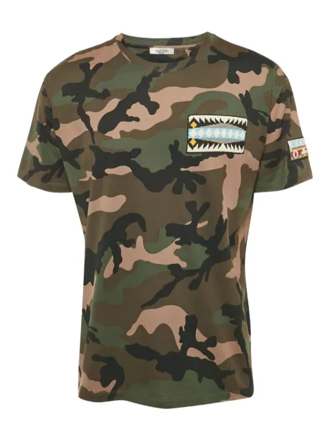 Valentino Pre-Owned playera con estampado militar