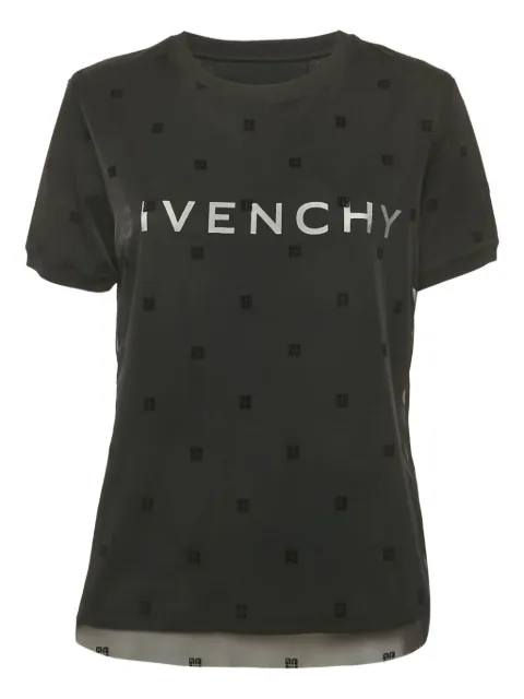 Givenchy Pre-Owned logo-print layered t-shirt
