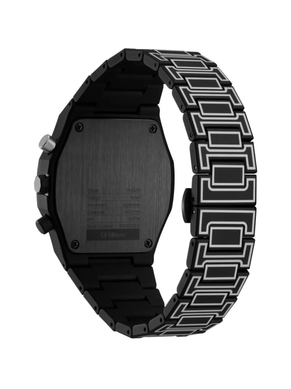 D1 Milano Polycarbonate Skeleton Chronograph 40.5mm | Black | FARFETCH