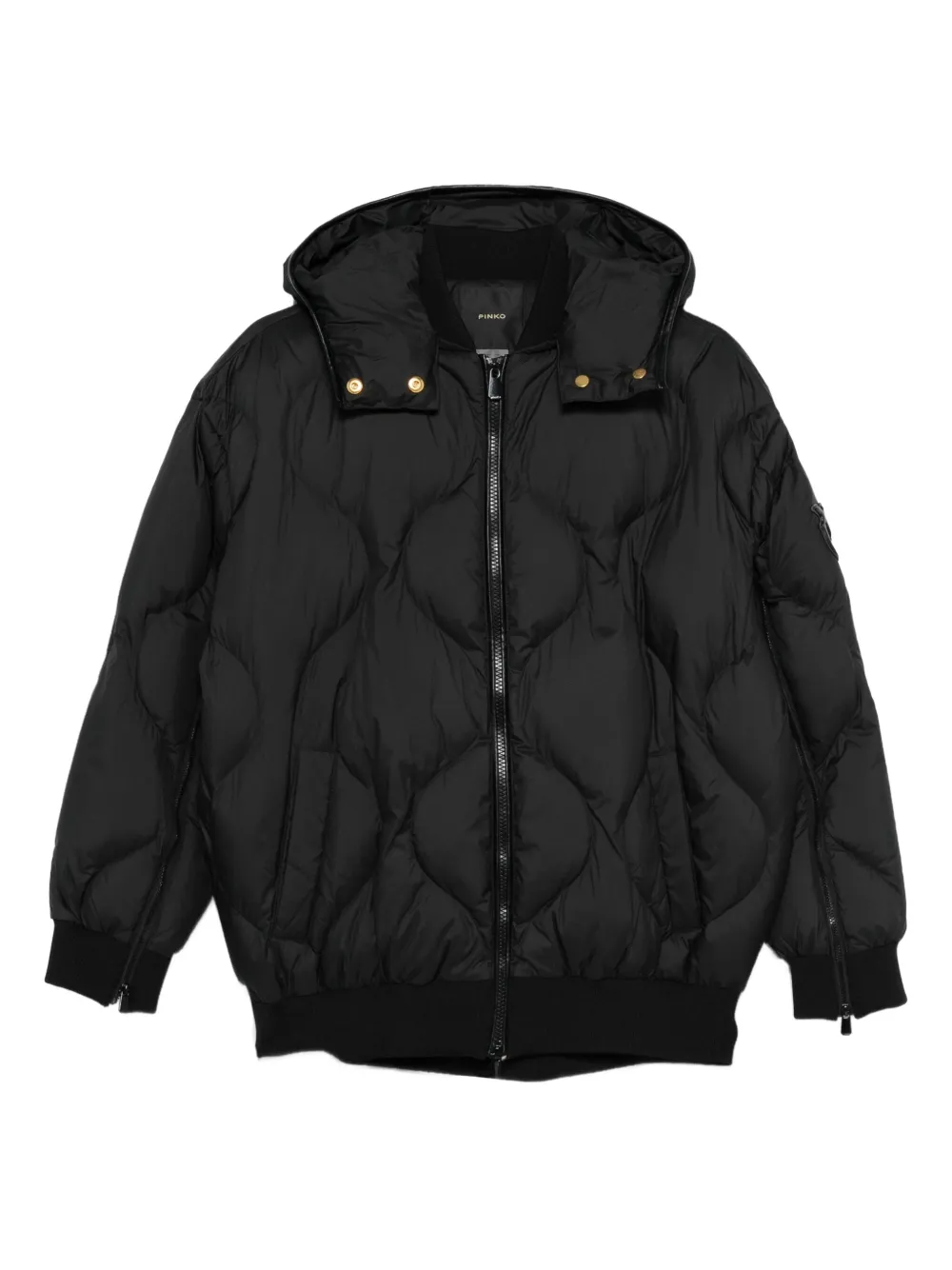 PINKO quilted hooded jacket | Black | Image 1