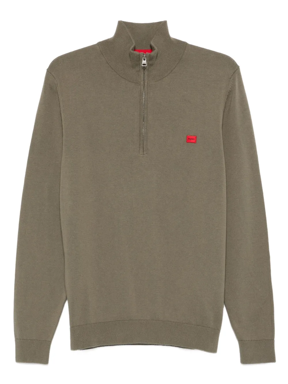 HUGO half-zip high-neck sweater | Green | Image 1