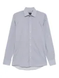 Sand geometric-print shirt - Blue