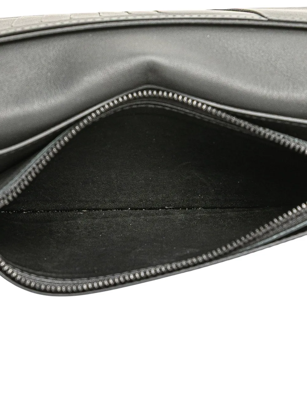 Pre-owned Louis Vuitton 2010-2025 Monogram Shadow Brazza Wallet Long Wallets In Black