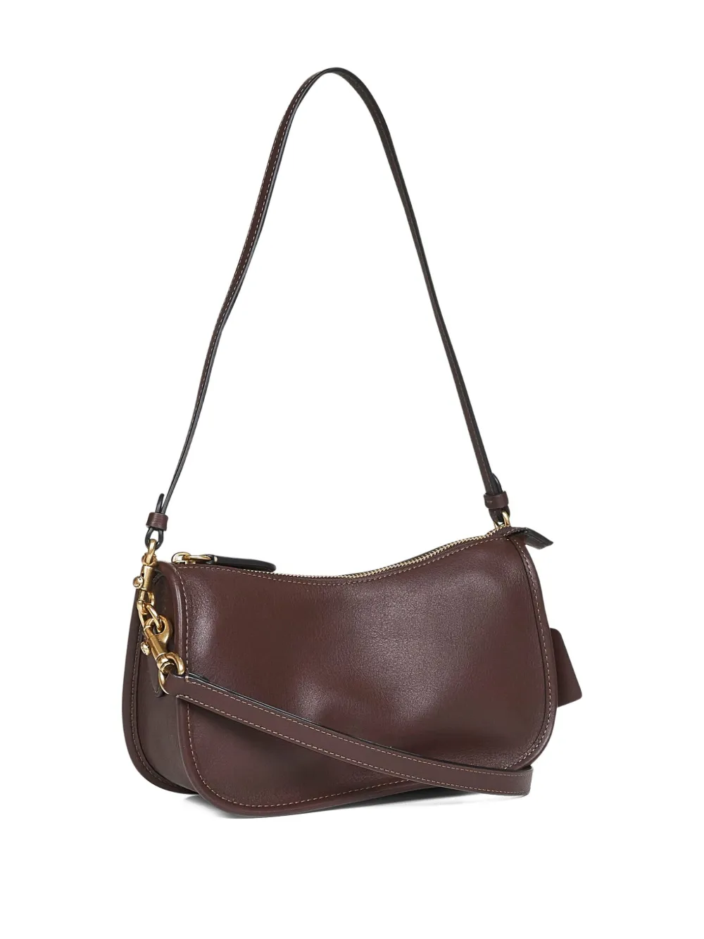 Coach Waverly Logo-embossed Shoulder Bag In Brown
