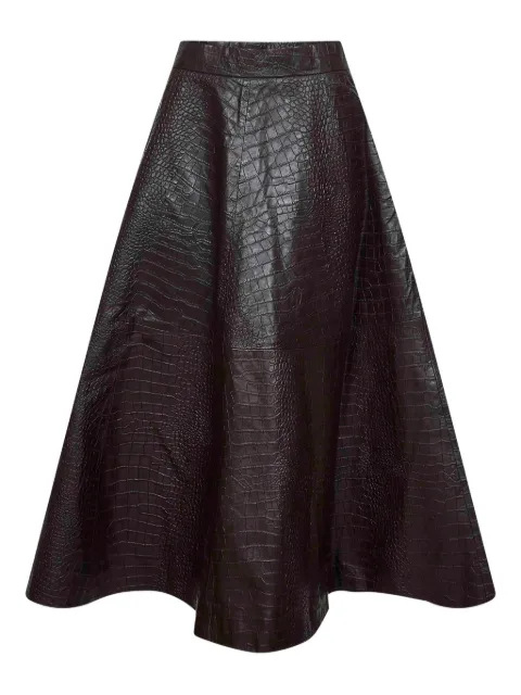 Róhe embossed midi skirt