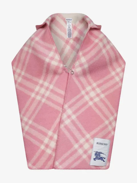 Burberry bufanda a cuadros con capucha