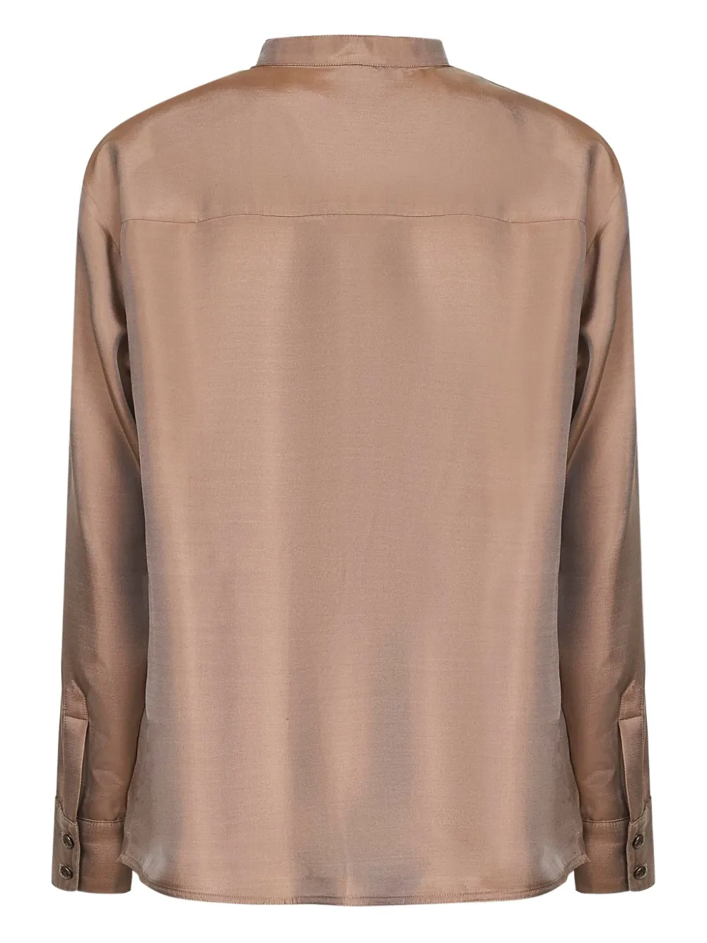 Giorgio Armani band-collar silk shirt | Shirts | Image 2