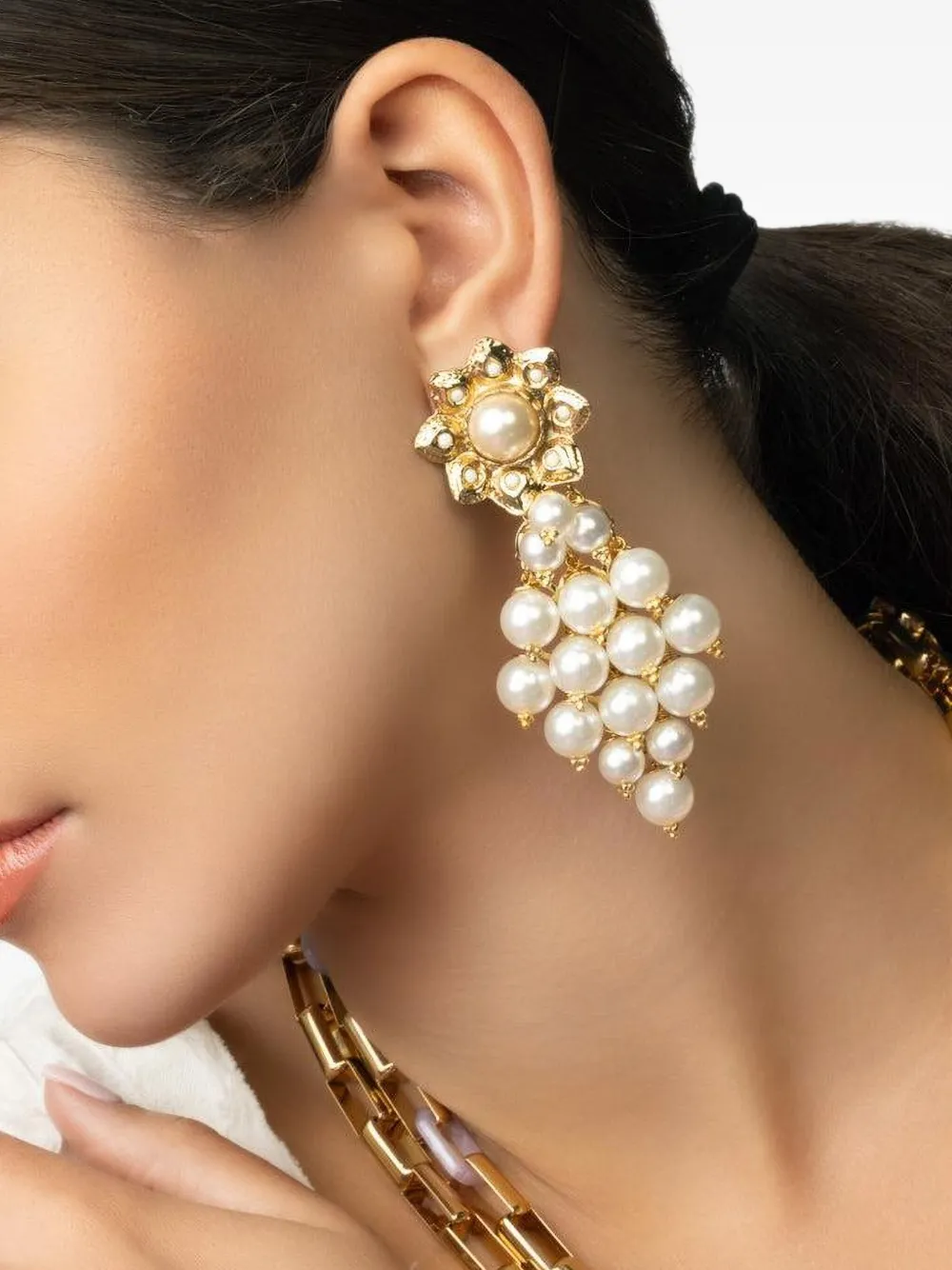  Gas Bijoux Pendientes Uva - Dorado 