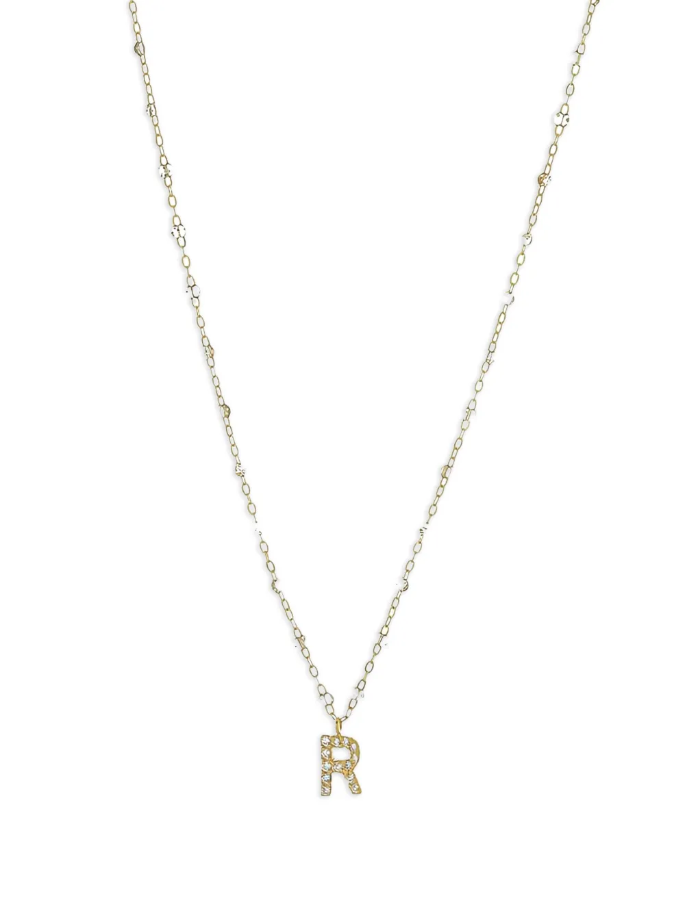 Gigi Clozeau Collana Initial in oro giallo 18 carati con diamanti