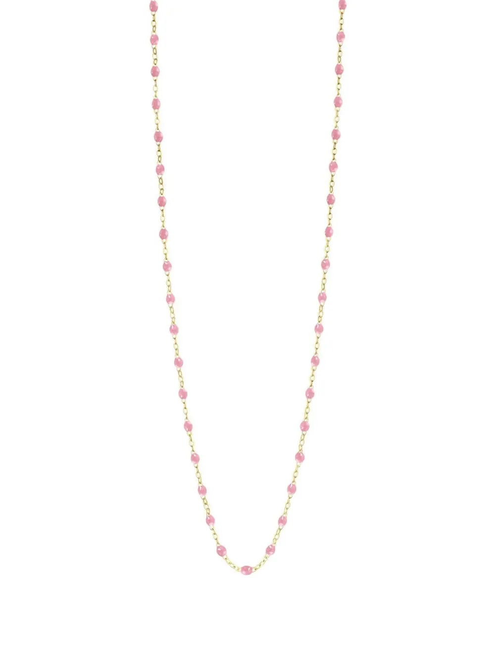Gigi Clozeau 18k Yellow Gold Classic Gigi Beaded Necklace In Pink