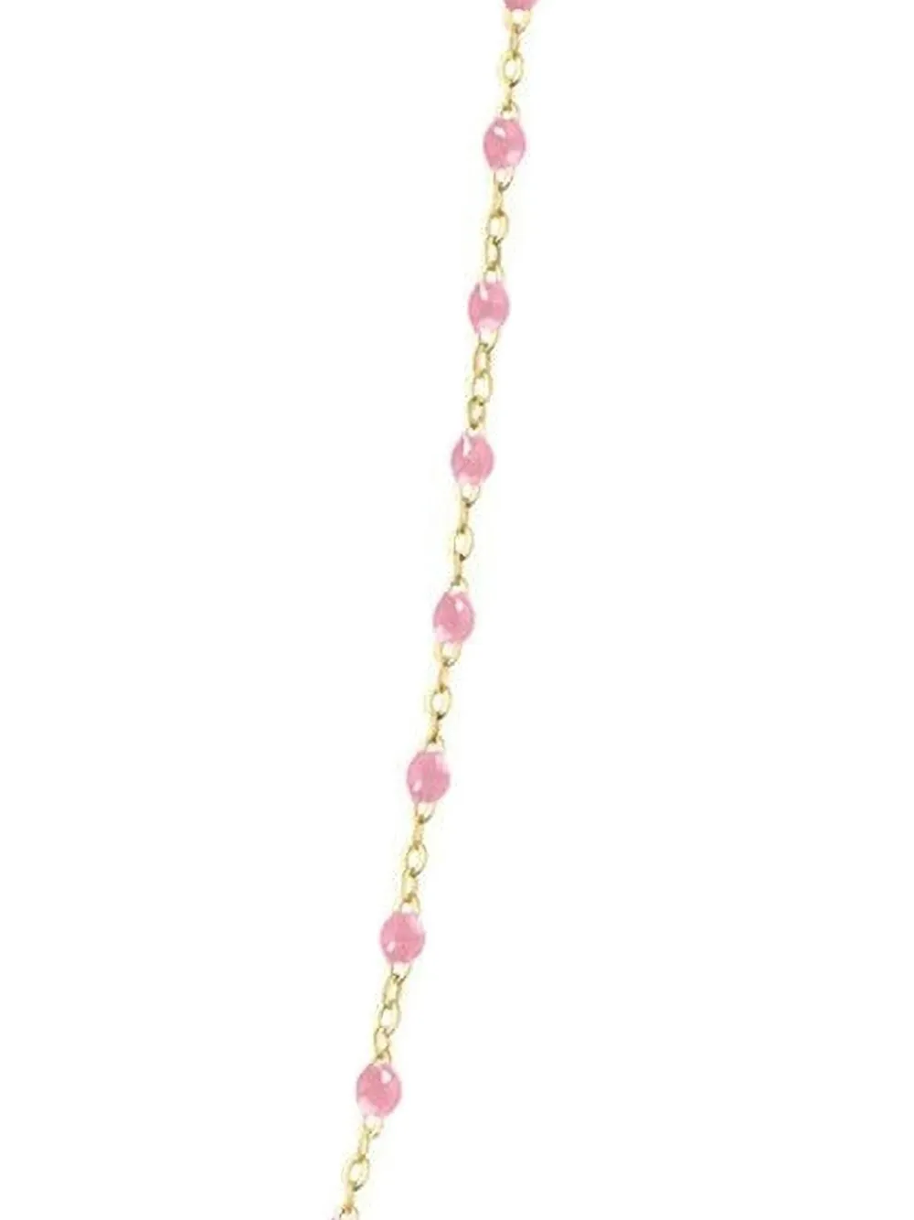 Gigi Clozeau 18k Yellow Gold Classic Gigi Beaded Necklace In Pink