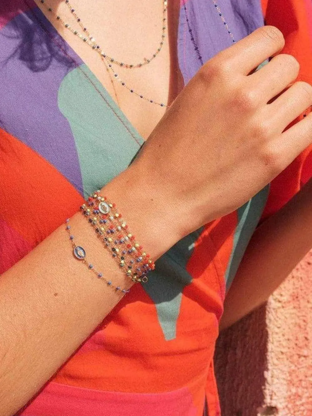 Gigi Clozeau 18k Yellow Gold Gigi Bracelet In Brown