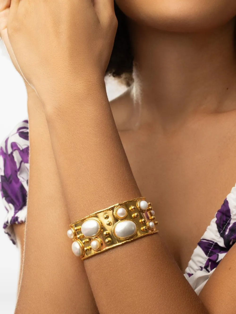 Sylvia Toledano Byzance armband met parel - Goud
