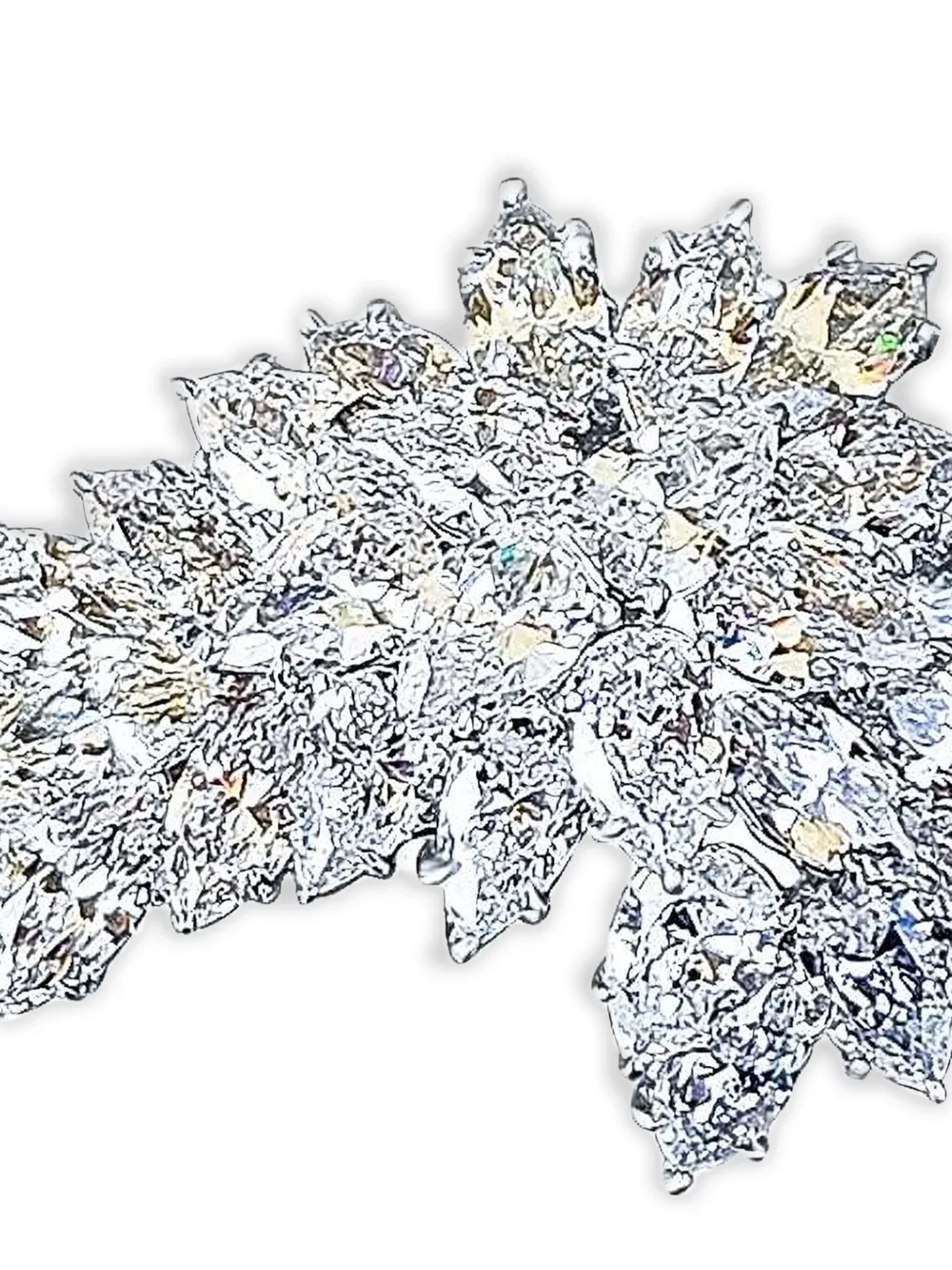 Fantasia By Deserio Crystal Brooch In Metallic