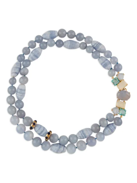 Bounkit Jewelry collar con ágata de encaje