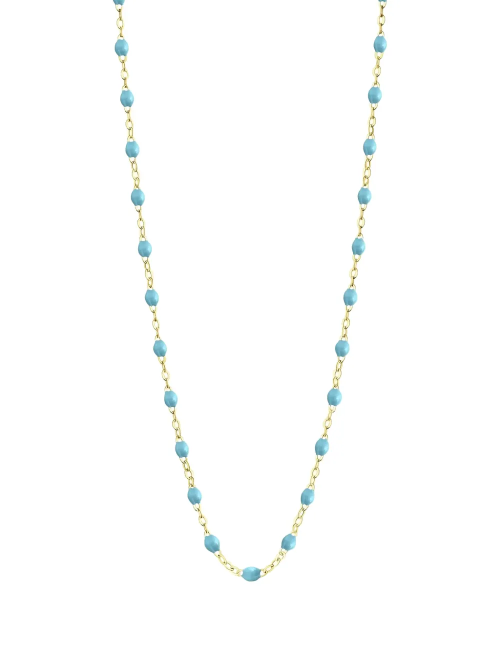 Gigi Clozeau 18k Yellow Gold Turquoise Necklace In Brown