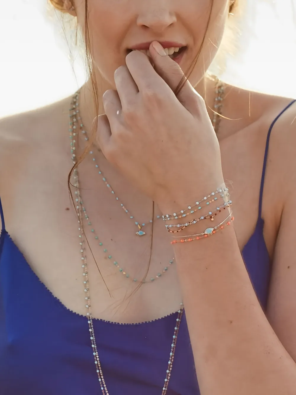 Gigi Clozeau 18k Yellow Gold Turquoise Necklace In Brown