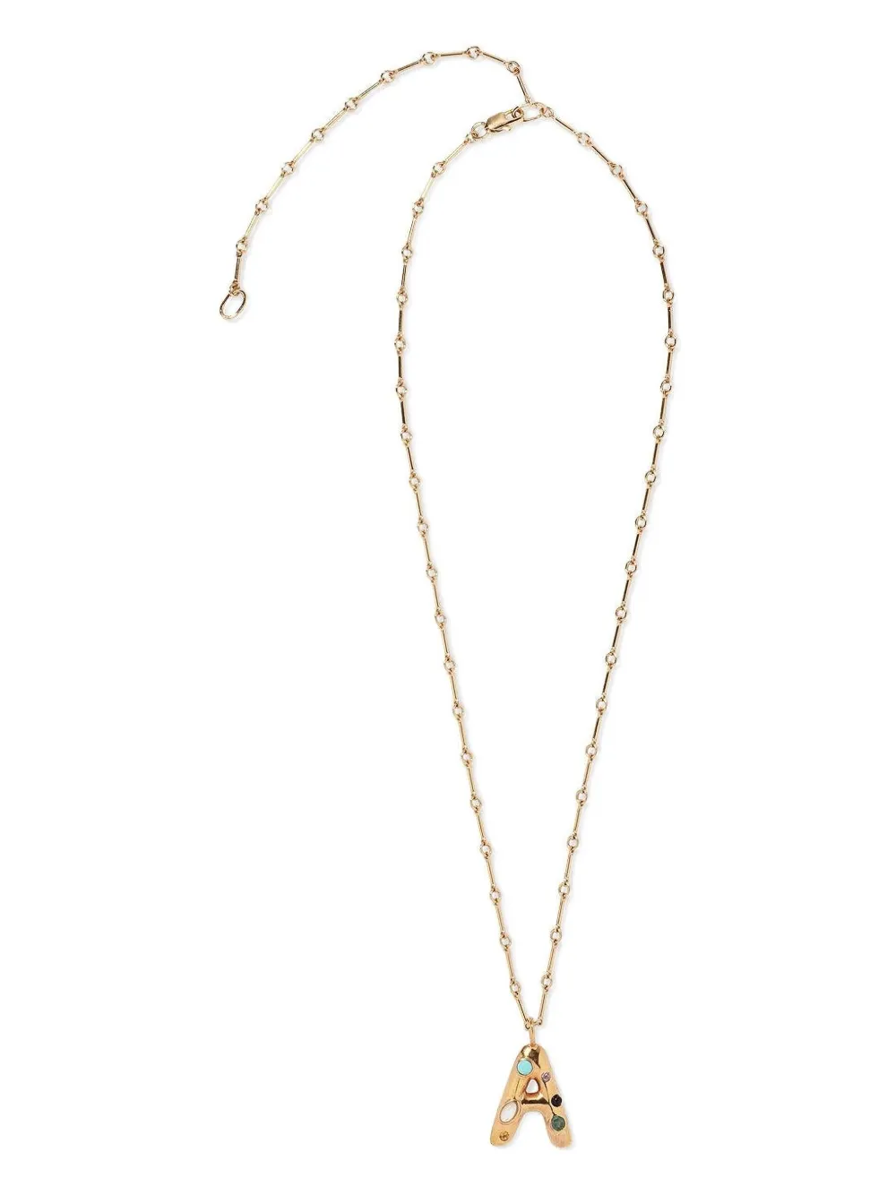 Lizzie Fortunato Collana con pendente Confetti Letter - Oro