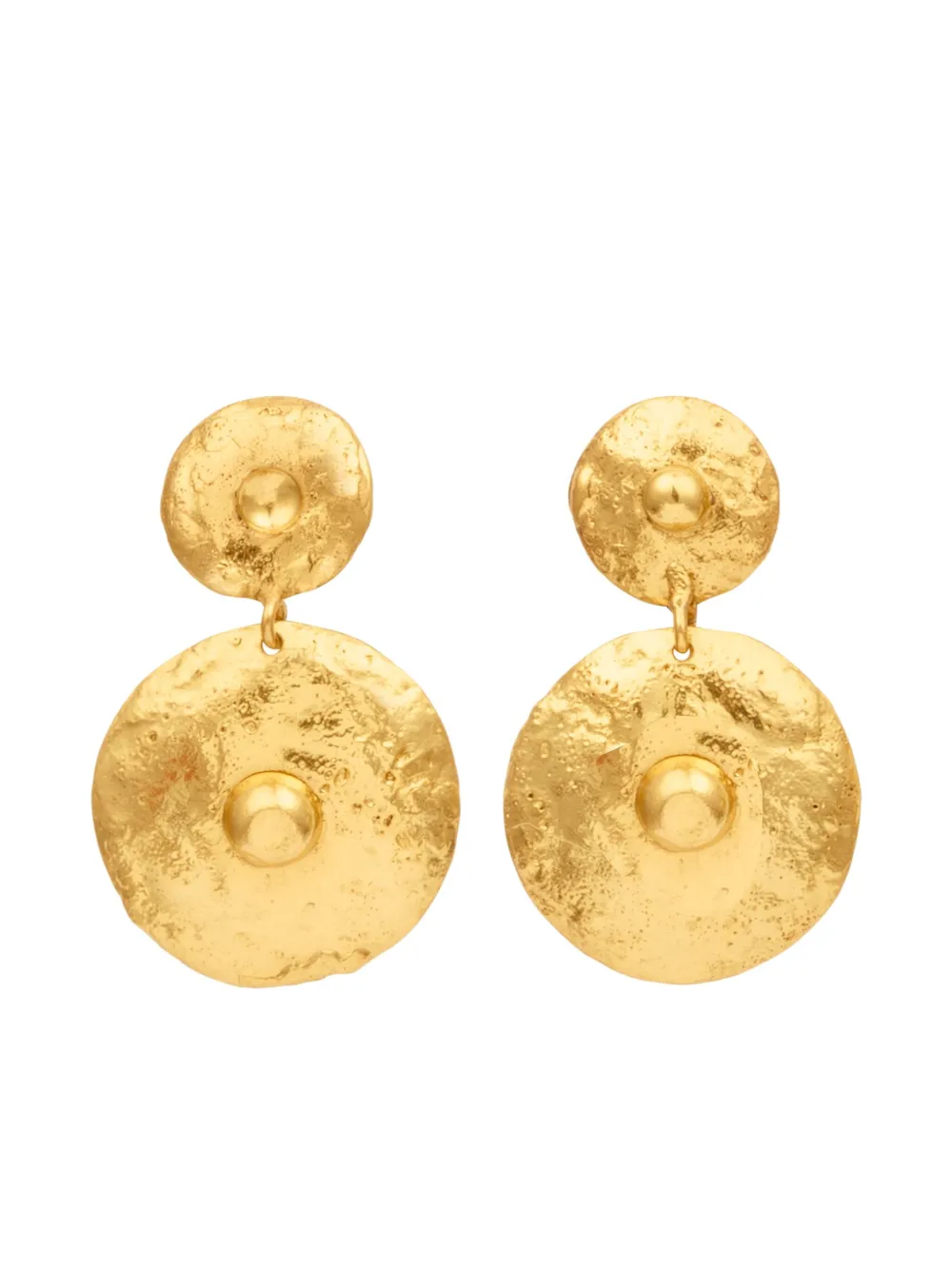 Sylvia Toledano Venus hammered-disc drop earrings | Gold | Image 1