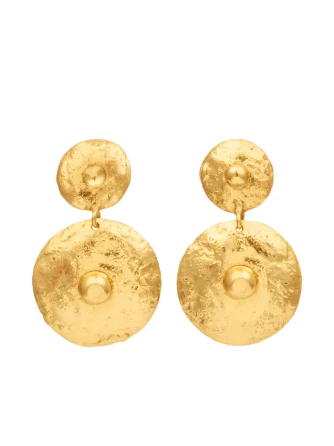 Sylvia Toledano Venus hammered-disc drop earrings