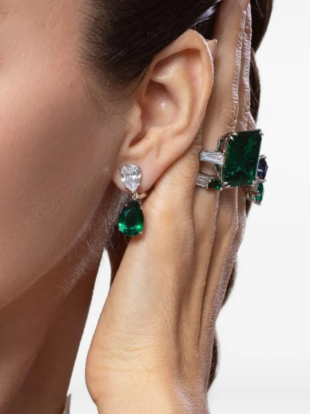  Fantasia By Deserio Drop Earrings - Green 
