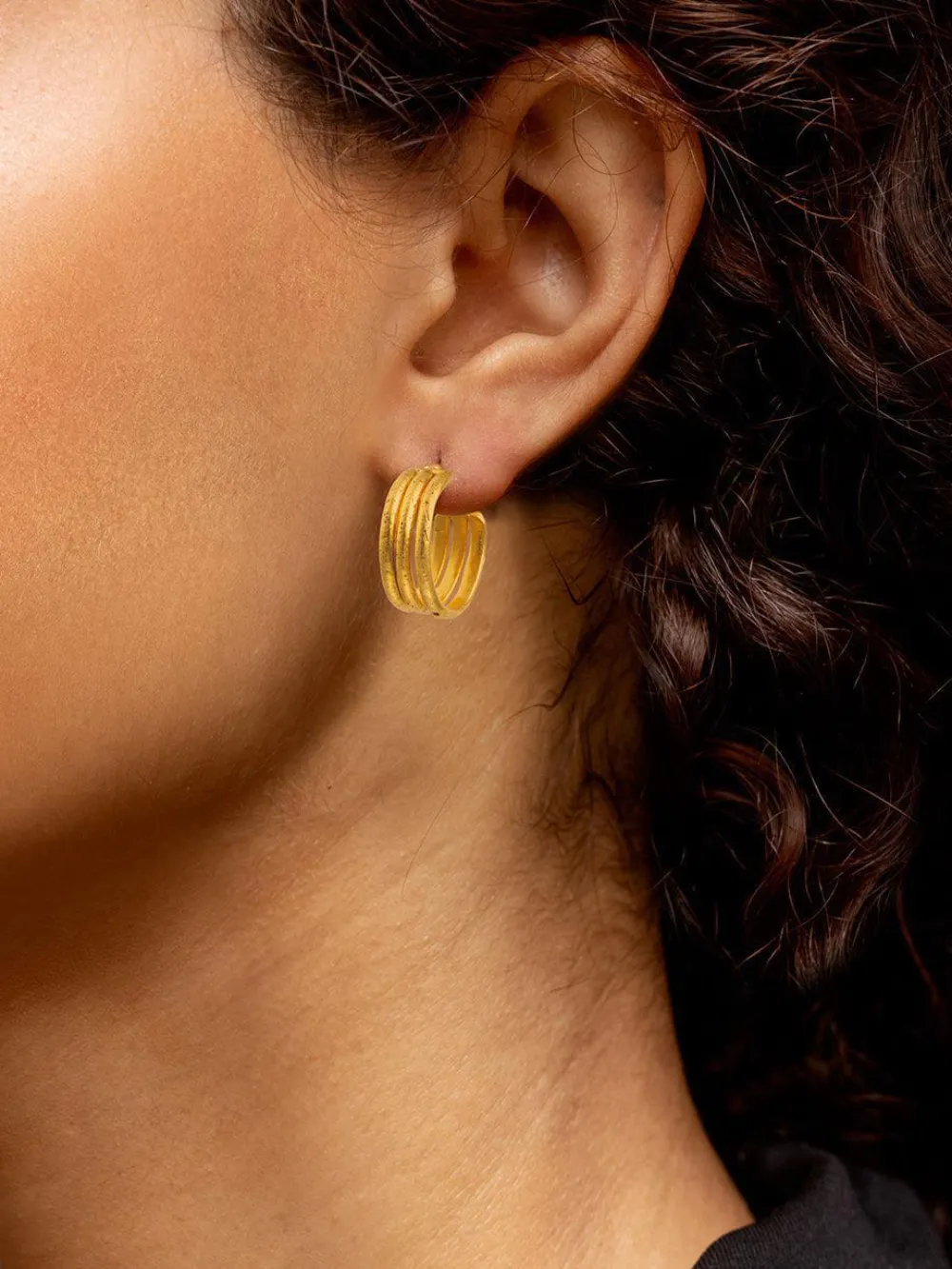 Sylvia Toledano Triple oorringen - Goud