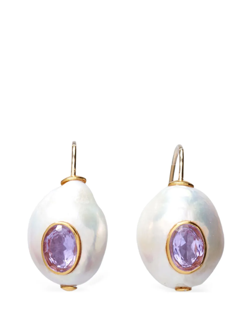 Lizzie Fortunato Orecchini con perle - Bianco