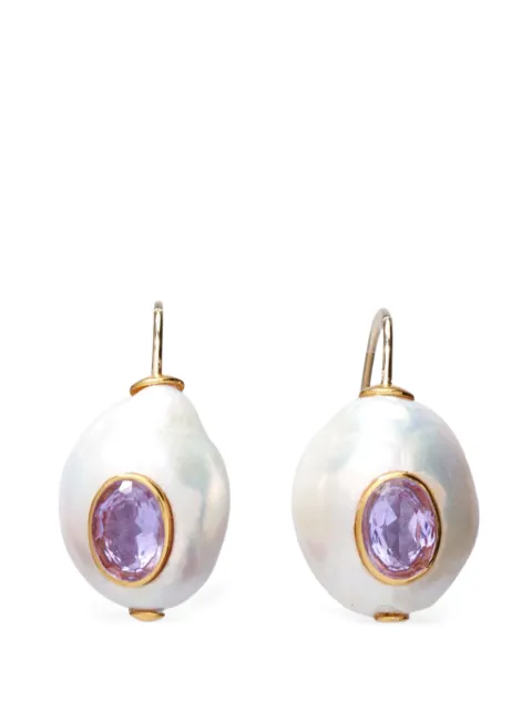 Lizzie Fortunato aretes con dije de perla