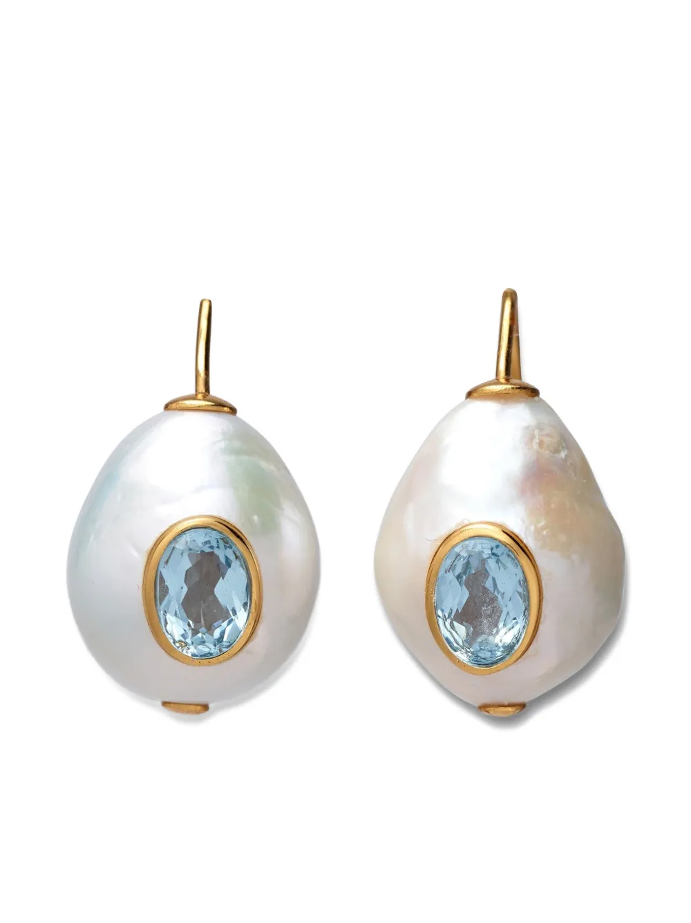 Lizzie Fortunato Pablo pearl drop earrings - Gold