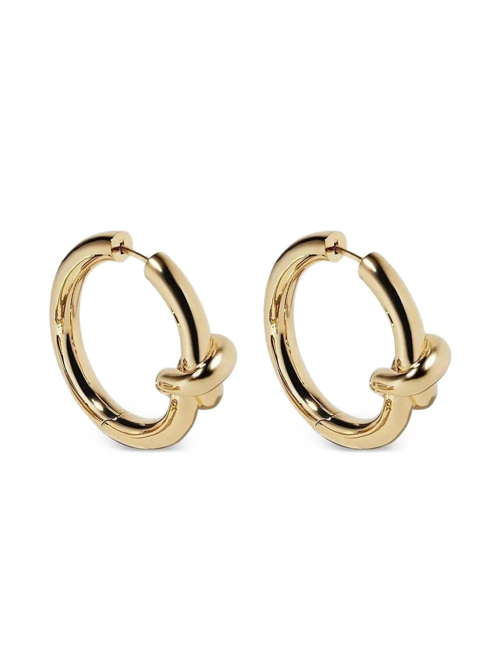 Jennifer Fisher Orecchini a cerchio Baby Knot in oro giallo 10kt