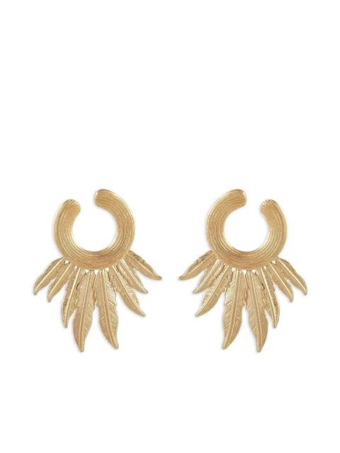 Gas Bijoux arracadas Caracara con detalle de pluma