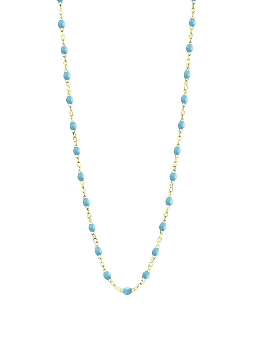Gigi Clozeau 18k Yellow Gold Classic Gigi Turquoise Necklace In Gold