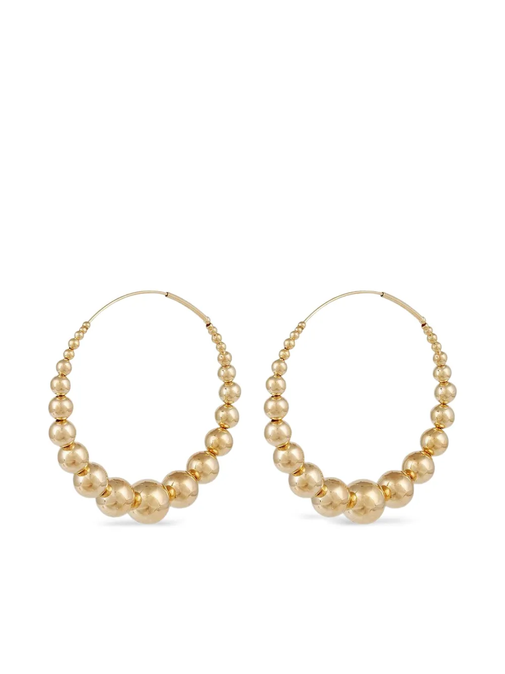 Gas Bijoux Orecchini a cerchio con perline - Oro