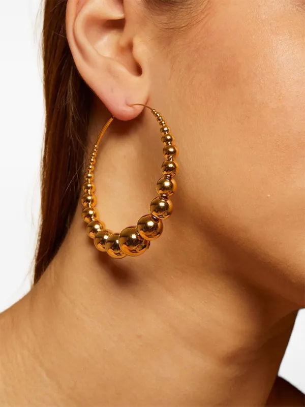 Gas Bijoux ビーズ フープピアス | ゴールドトーン | FARFETCH JP