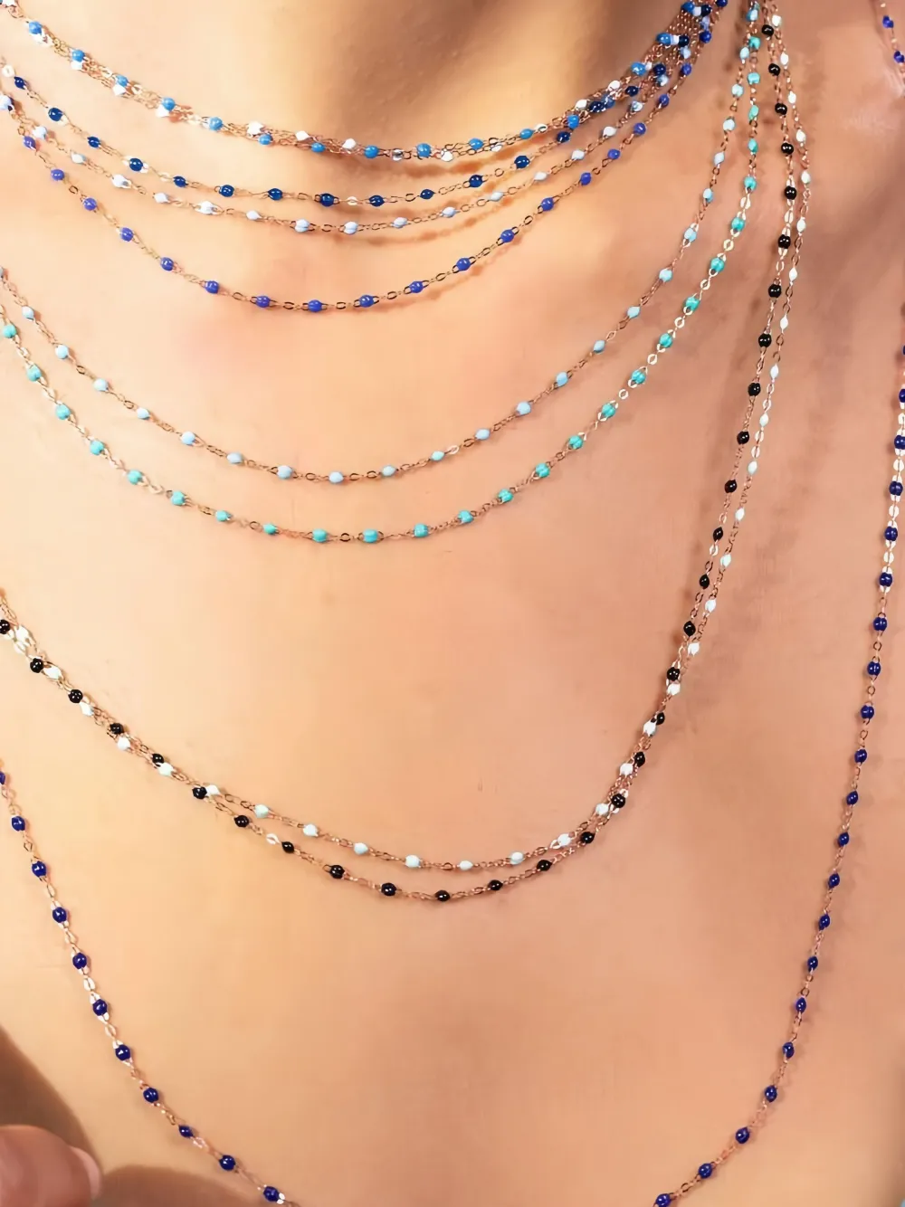 Gigi Clozeau 18k Yellow Gold Classic Gigi Turquoise Necklace In Brown