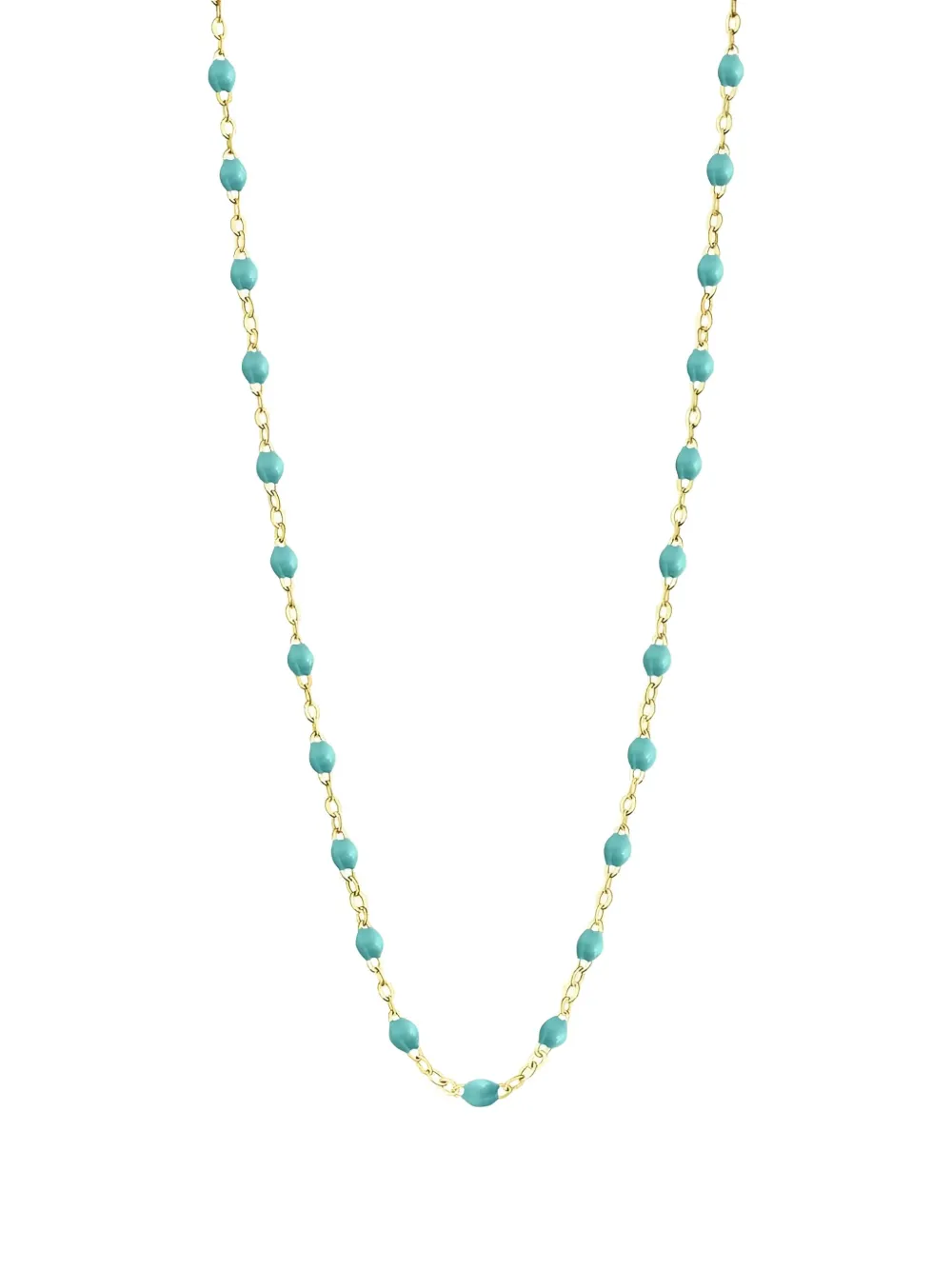 Gigi Clozeau 18k Yellow Gold Classic Gigi Turquoise Necklace In Brown