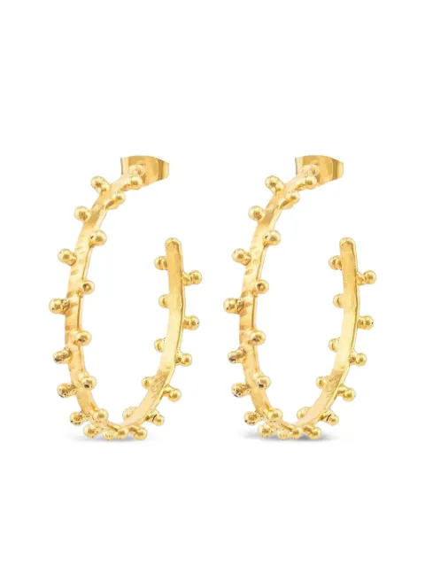 Sylvia Toledano Gipsy beaded hoop earrings