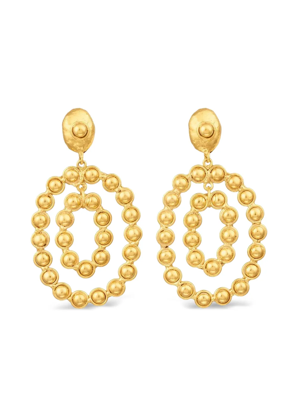 Sylvia Toledano ビーズ ピアス - ゴールドトーン Sylvia Toledano ビーズ ピアス - ゴールドトーン