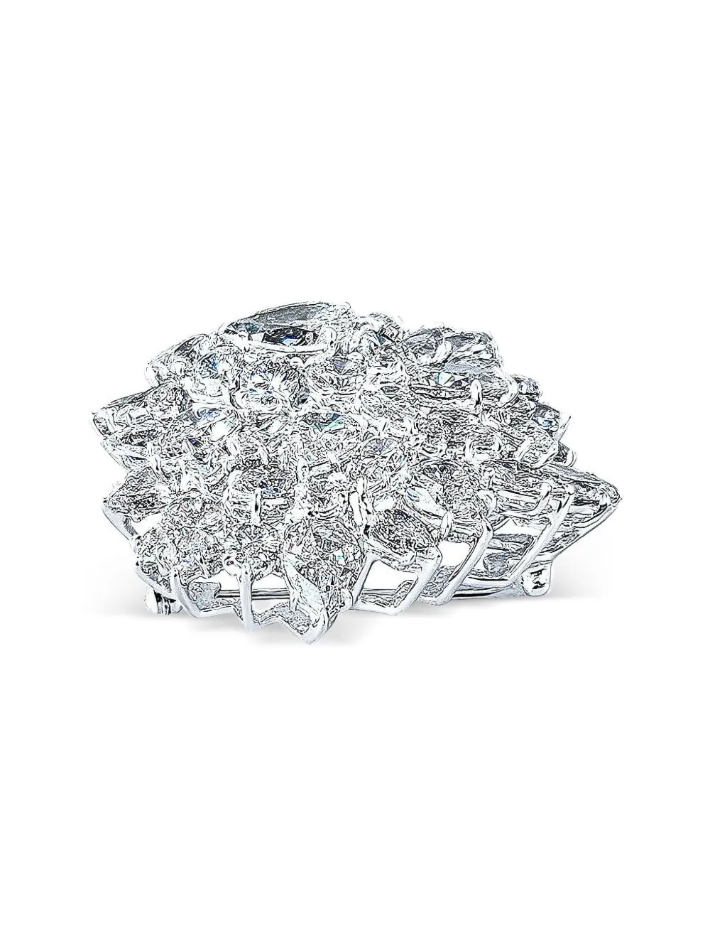 Fantasia By Deserio Crystal-embellished Brooch In Metallic