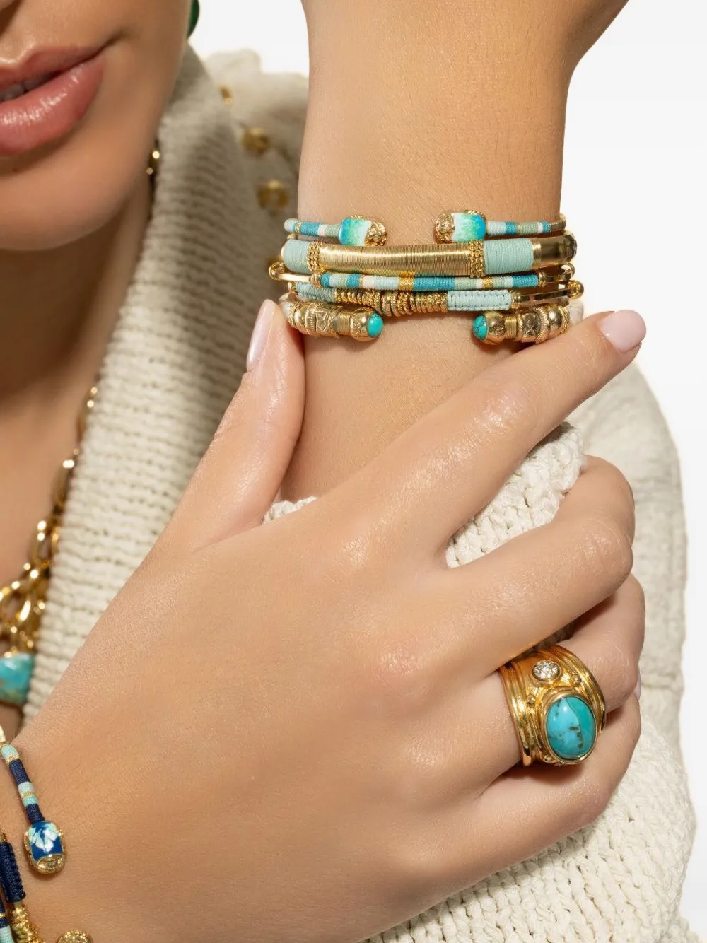  Gas Bijoux Duality Scara Bracelet - Gold 