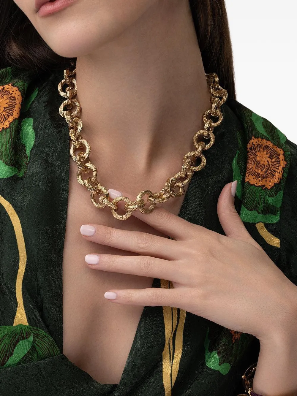 Gas Bijoux Gouden schakelhalsketting