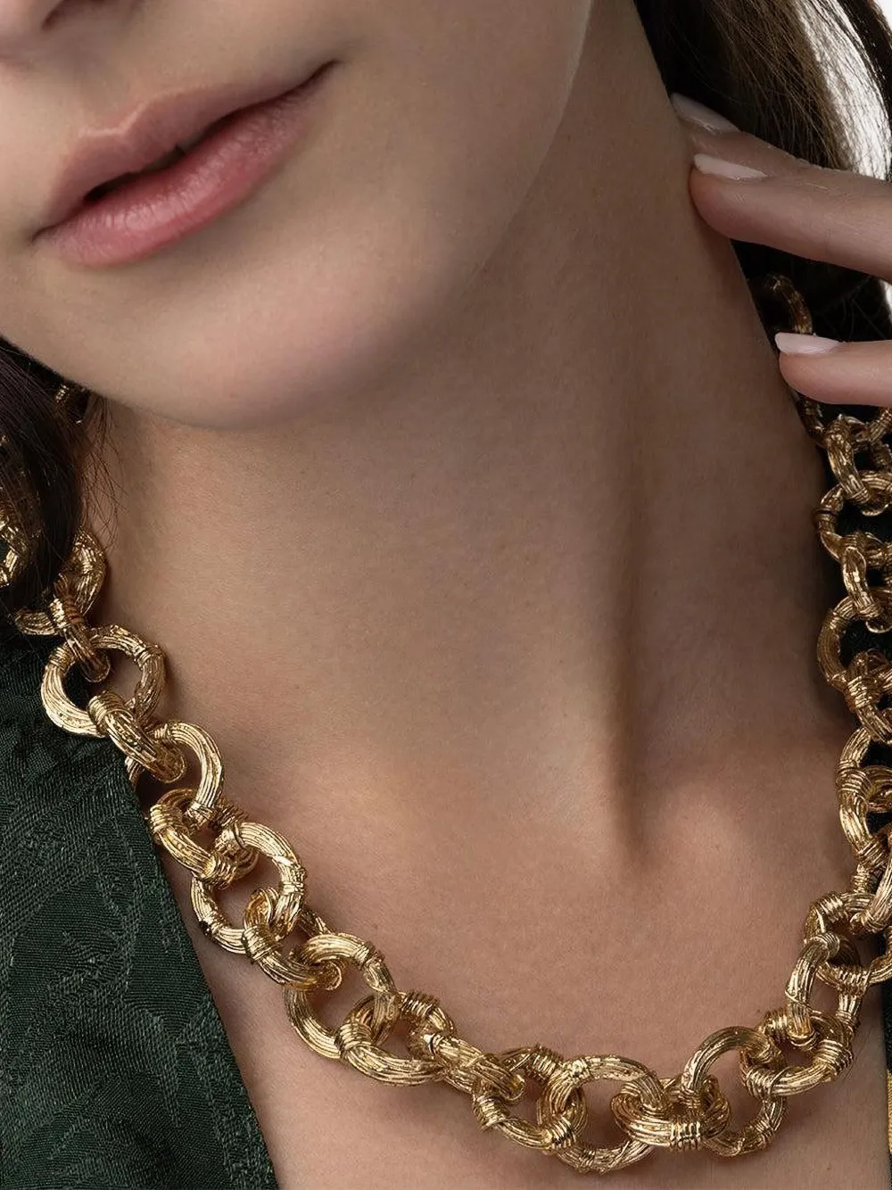 Gas Bijoux Chain-link Gold Necklace In Gold