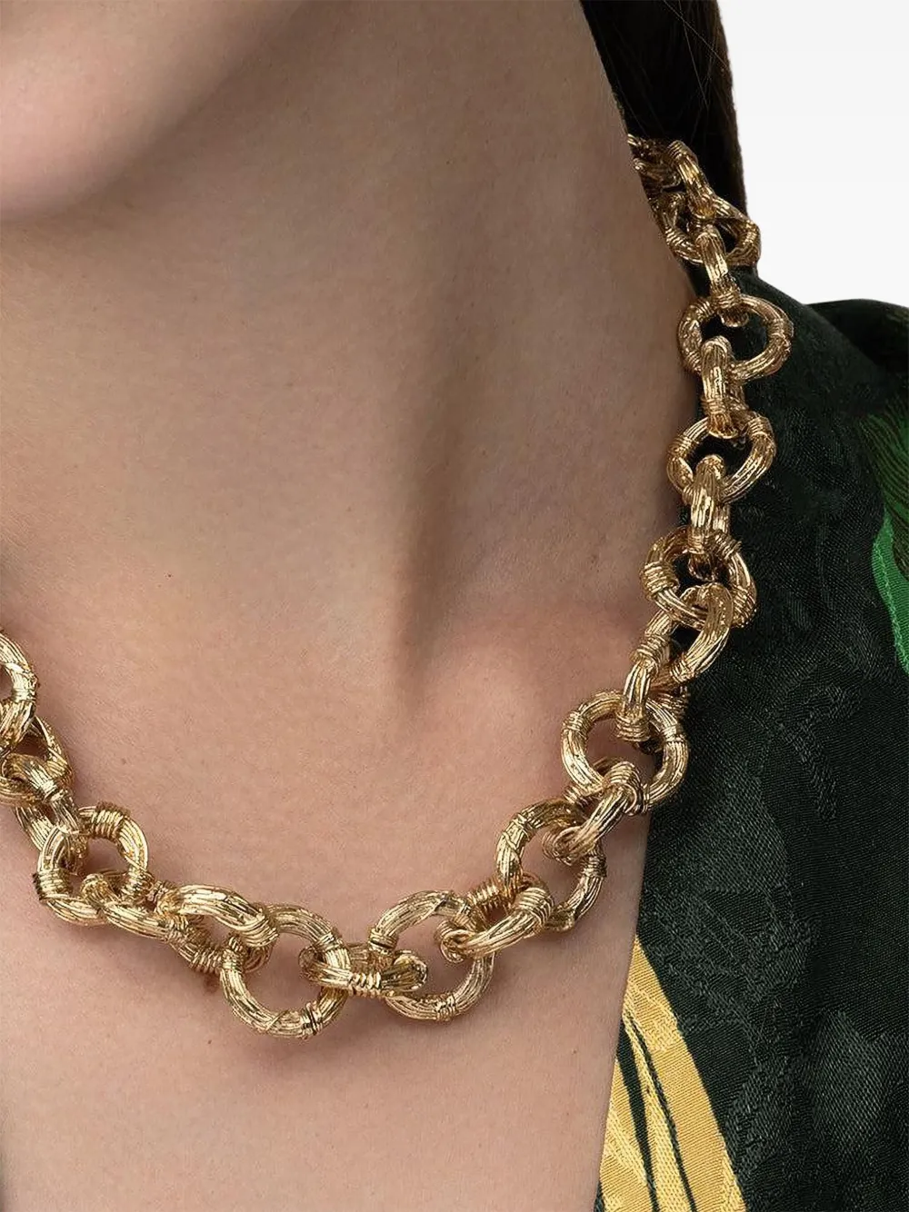 Gas Bijoux Chain-link Gold Necklace In Gold