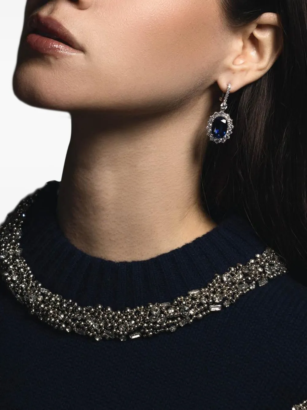 Fantasia By Deserio Oval-frame Earrings In Metallic