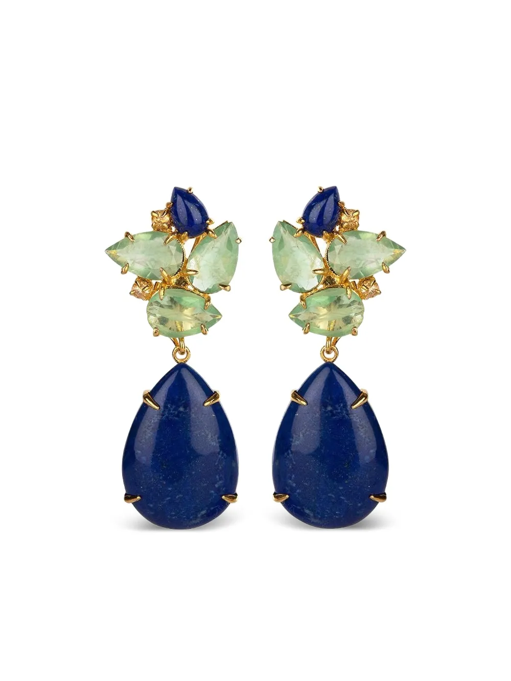 Bounkit Jewelry aretes con lapislázuli | azul | Image 1